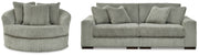 Lindyn Fog 2-Piece Sectional Sofa and Oversized Swivel Accent Chair (Online Special Price) - Ornate Home