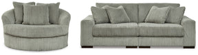 Lindyn Fog 2-Piece Sectional Sofa and Oversized Swivel Accent Chair (Online Special Price) - Ornate Home