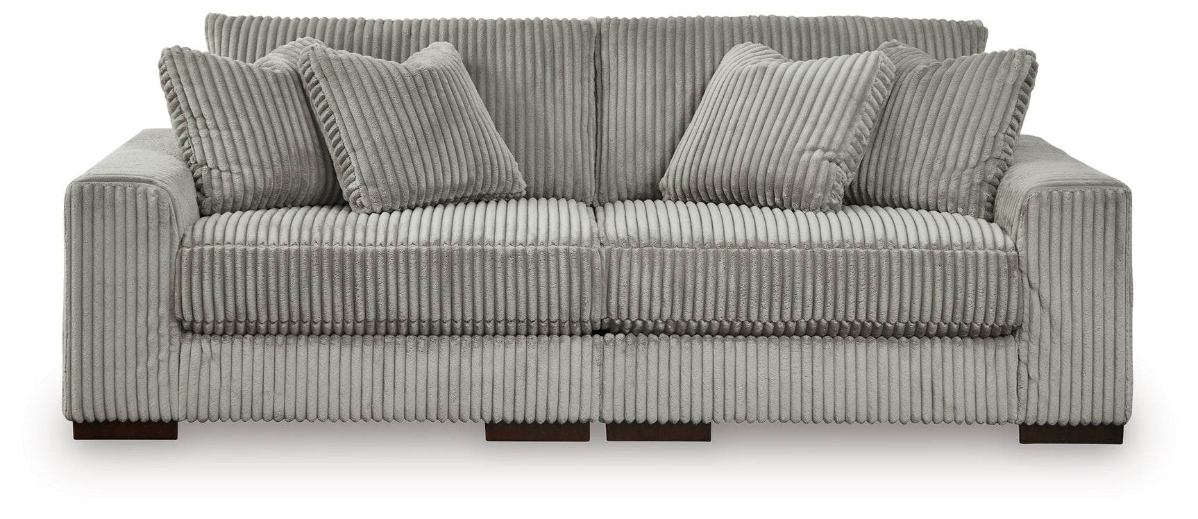 Lindyn Fog 2-Piece Sectional Sofa and Oversized Swivel Accent Chair - Ornate Home