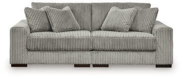 Lindyn Fog 2-Piece Sectional Sofa and Oversized Swivel Accent Chair - Ornate Home