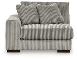 Lindyn Fog 2-Piece Sectional Sofa and Oversized Swivel Accent Chair - Ornate Home