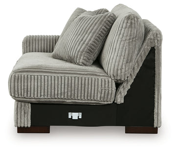 Lindyn Fog 2-Piece Sectional Sofa and Oversized Swivel Accent Chair - Ornate Home