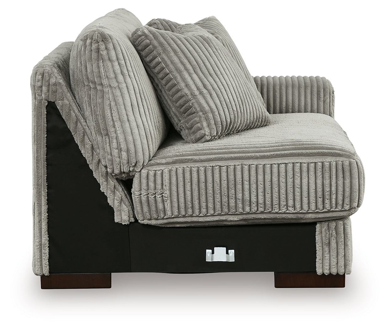 Lindyn Fog 2-Piece Sectional Sofa and Oversized Swivel Accent Chair - Ornate Home