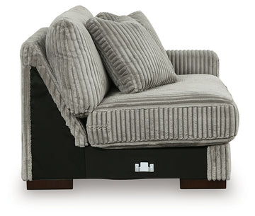 Lindyn Fog 2-Piece Sectional Sofa and Oversized Swivel Accent Chair - Ornate Home
