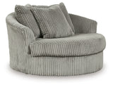 Lindyn Fog 2-Piece Sectional Sofa and Oversized Swivel Accent Chair - Ornate Home