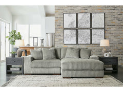 Lindyn Fog 2pc RAF Chaise Sectional - Ornate Home
