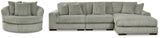 Lindyn Fog 3-Piece Sectional and Chair (Online Special Price) - Ornate Home
