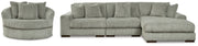 Lindyn Fog 3-Piece Sectional and Chair (Online Special Price) - Ornate Home