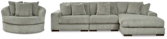 Lindyn Fog 3-Piece Sectional and Chair (Online Special Price) - Ornate Home