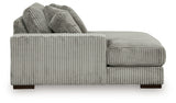 Lindyn Fog 3-Piece Sectional with Double Chaise (Online Special Price) - Ornate Home