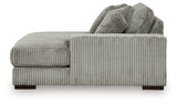 Lindyn Fog 3-Piece Sectional with Double Chaise (Online Special Price) - Ornate Home