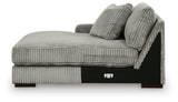 Lindyn Fog 3-Piece Sectional with Ottoman (Online Special Price) - Ornate Home