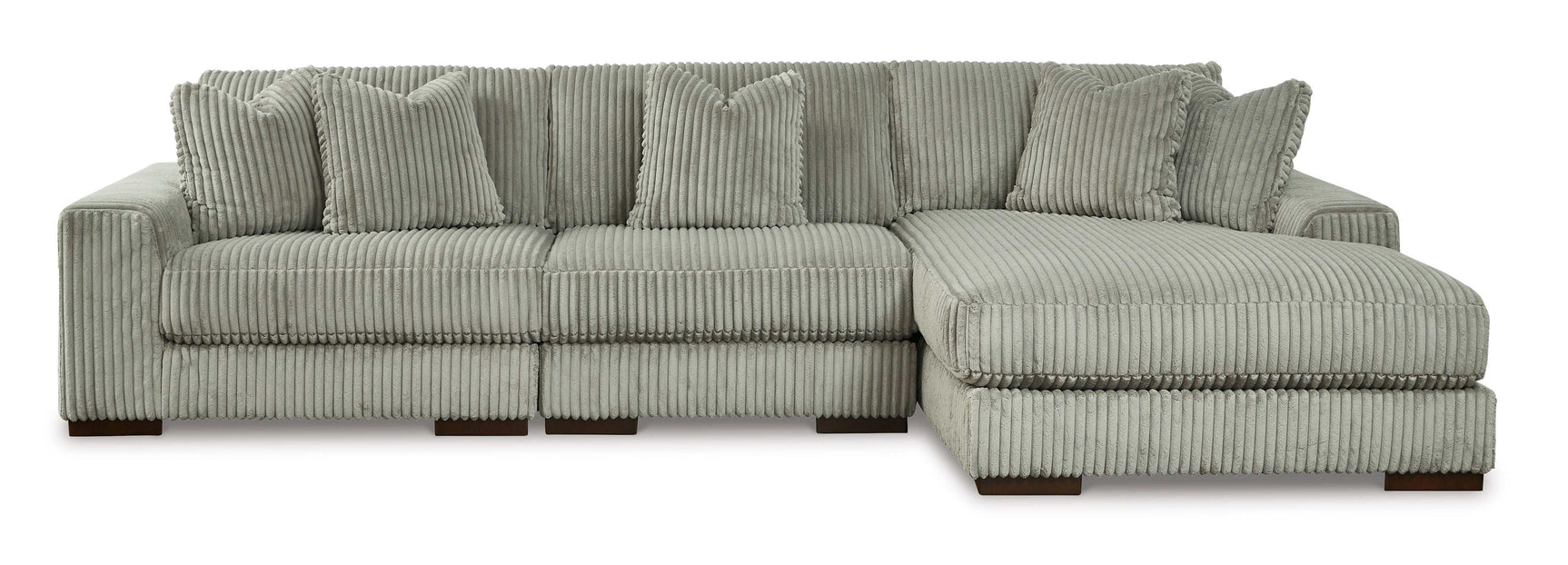 Lindyn Fog 3pc RAF Chaise Sectional (Online Special Price) - Ornate Home