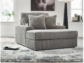 Lindyn Fog 3pc RAF Chaise Sectional - Ornate Home