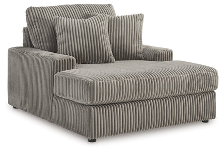 Lindyn Fog 3pc RAF Chaise Sectional - Ornate Home