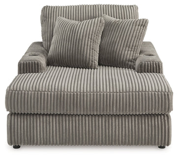 Lindyn Fog 3pc RAF Chaise Sectional - Ornate Home