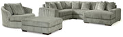 Lindyn Fog 4-Piece Sectional, Chair and Ottoman - Ornate Home