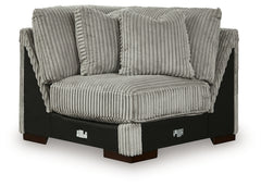Lindyn Fog 4-Piece Sectional, Chair and Ottoman - Ornate Home