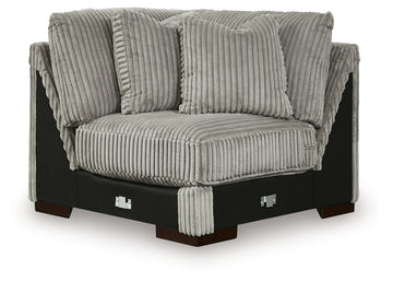 Lindyn Fog 4-Piece Sectional, Chair and Ottoman - Ornate Home