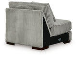 Lindyn Fog 4-Piece Sectional, Chair and Ottoman - Ornate Home