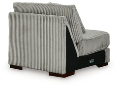 Lindyn Fog 4-Piece Sectional, Chair and Ottoman - Ornate Home