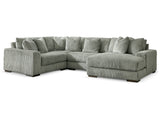 Lindyn Fog 4-Piece Sectional with Chaise - Ornate Home