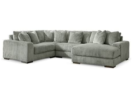 Lindyn Fog 4-Piece Sectional with Chaise - Ornate Home