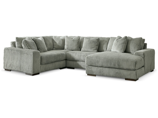 Lindyn Fog 4-Piece Sectional with Chaise - Ornate Home