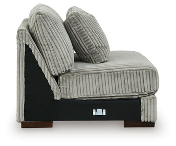 Lindyn Fog 4-Piece Sectional with Chaise and Oversized Accent Ottoman - Ornate Home