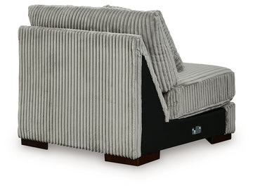 Lindyn Fog 4-Piece Sectional with Chaise and Oversized Accent Ottoman - Ornate Home