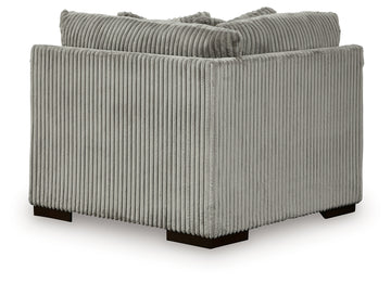 Lindyn Fog 4-Piece Sectional with Chaise and Oversized Accent Ottoman - Ornate Home