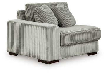Lindyn Fog 4-Piece Sectional with Chaise and Oversized Accent Ottoman - Ornate Home