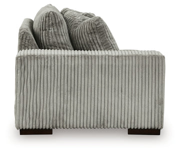 Lindyn Fog 4-Piece Sectional with Chaise and Oversized Accent Ottoman - Ornate Home
