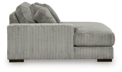 Lindyn Fog 4-Piece Sectional with Double Chaise - Ornate Home
