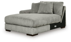 Lindyn Fog 4-Piece Sectional with Double Chaise - Ornate Home