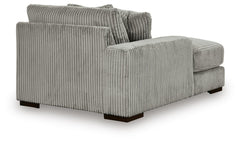 Lindyn Fog 4-Piece Sectional with Double Chaise - Ornate Home