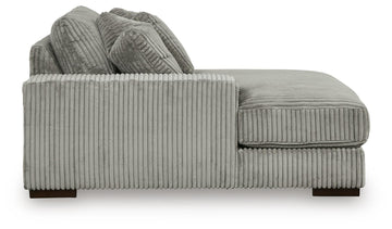 Lindyn Fog 4-Piece Sectional with Double Chaise - Ornate Home