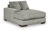 Lindyn Fog 4-Piece Sectional with Double Chaise - Ornate Home