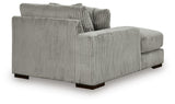 Lindyn Fog 4-Piece Sectional with Double Chaise - Ornate Home