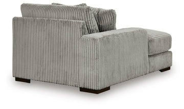 Lindyn Fog 4-Piece Sectional with Double Chaise - Ornate Home