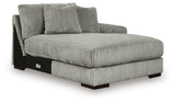 Lindyn Fog 4-Piece Sectional with Double Chaise - Ornate Home