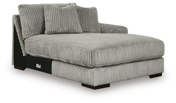 Lindyn Fog 4-Piece Sectional with Double Chaise - Ornate Home