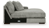 Lindyn Fog 4-Piece Sectional with Double Chaise - Ornate Home