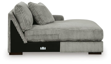 Lindyn Fog 4-Piece Sectional with Double Chaise - Ornate Home