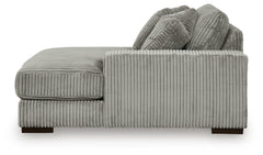 Lindyn Fog 4-Piece Sectional with Double Chaise - Ornate Home