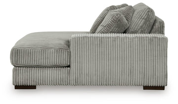 Lindyn Fog 4-Piece Sectional with Double Chaise - Ornate Home