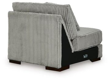 Lindyn Fog 4-Piece Sectional with Double Chaise - Ornate Home