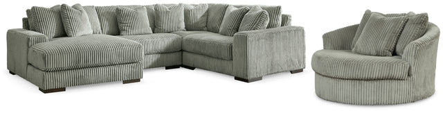 Lindyn Fog 4-Piece Sectionals with Chair (Online Special Price) - Ornate Home