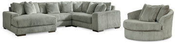 Lindyn Fog 4-Piece Sectionals with Chair - Ornate Home