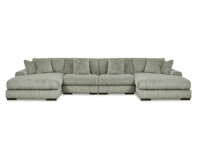 Lindyn Fog 4pc U Shape Double Chaise Sectional (Online Special Price) - Ornate Home